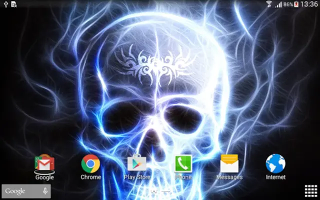 Skulls Live Wallpaper android App screenshot 2