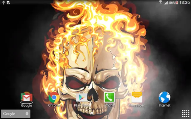 Skulls Live Wallpaper android App screenshot 3